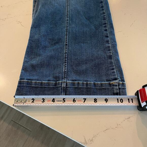 Spanx Front Seam‎ Wide Leg Jean in Vintage Indigo Size XS Petite - Picture 12 of 12